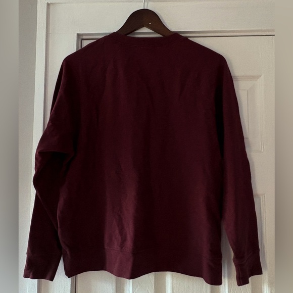 James Perse Burgundy Cotton Crewneck Size 0 NWT - Picture 3 of 7